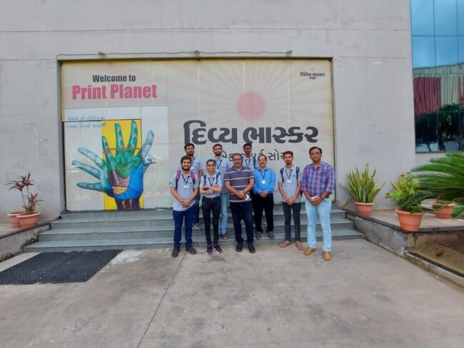 Visit to Divya Bhaskar Printing Ptress, Changodar