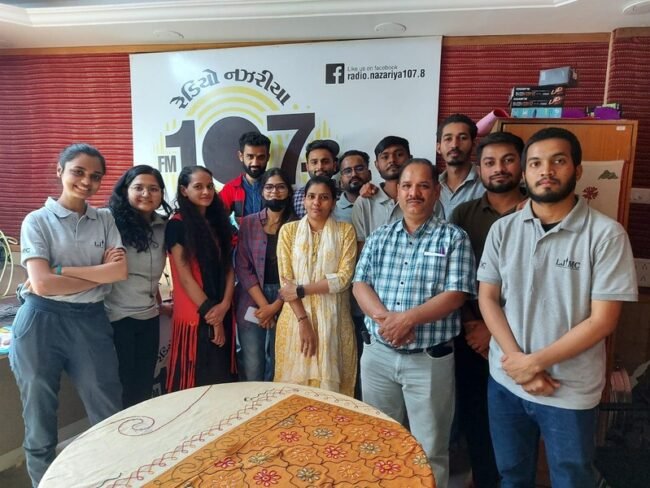 Community Radio Nazariya visit with sem 2 Students